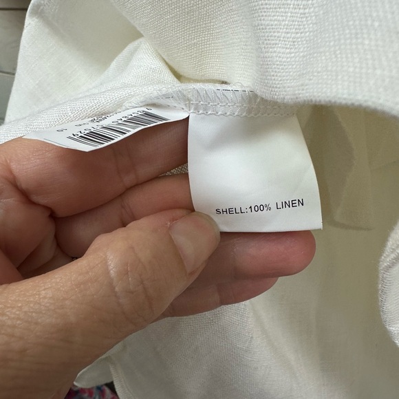 DISSH Aisle White Linen Back Bow Dress – Size 10 - Picture 6 of 11